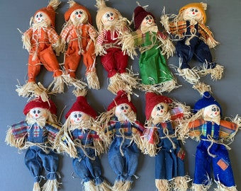 Set of 10 scarecrows for your crafty fall projects