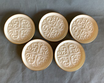 Set of 5 vintage coasters - porcelain - by Lenox