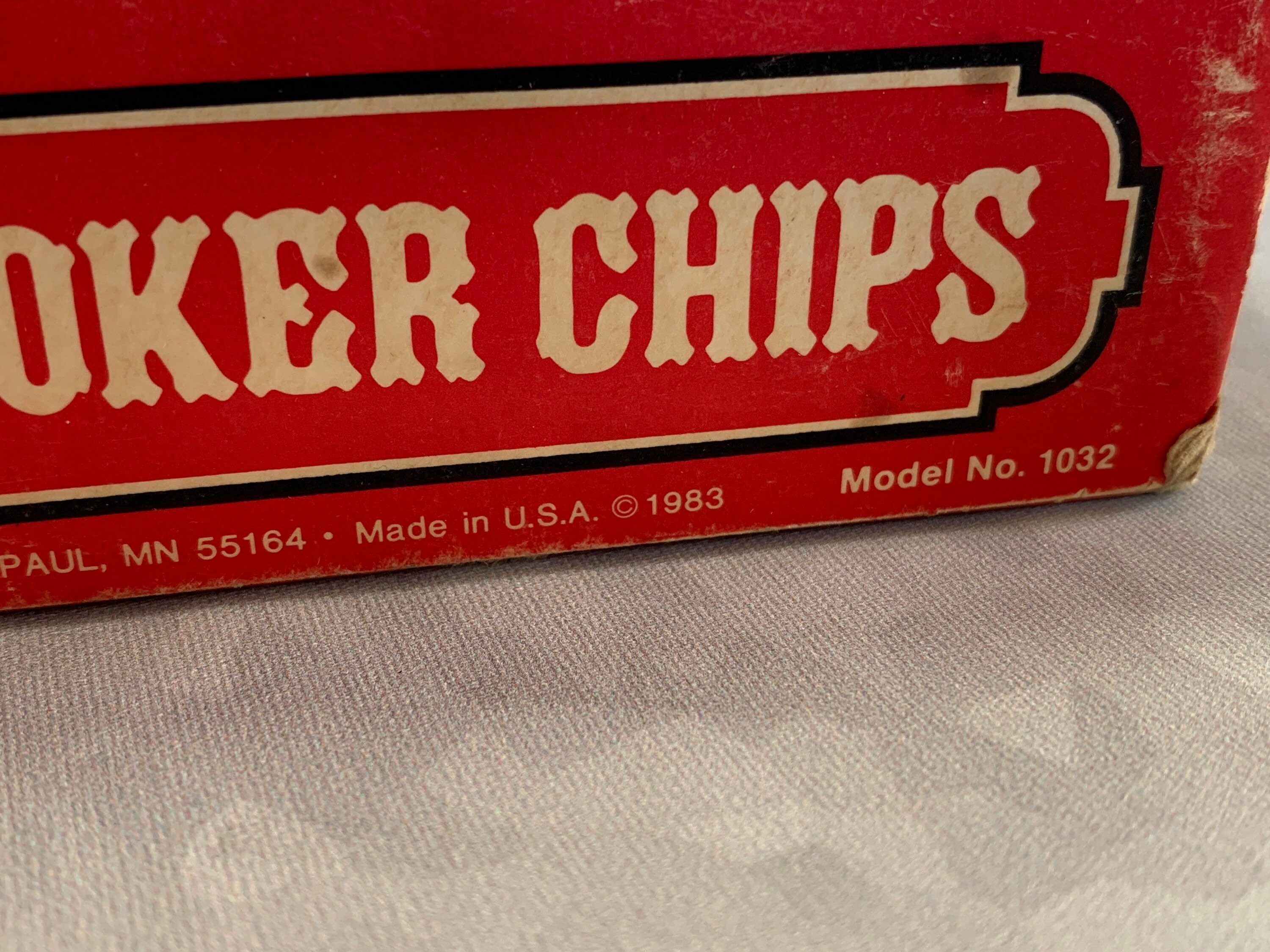Vintage Poker Chip Set by Hoyle Full Set of Plastic Chips Etsy