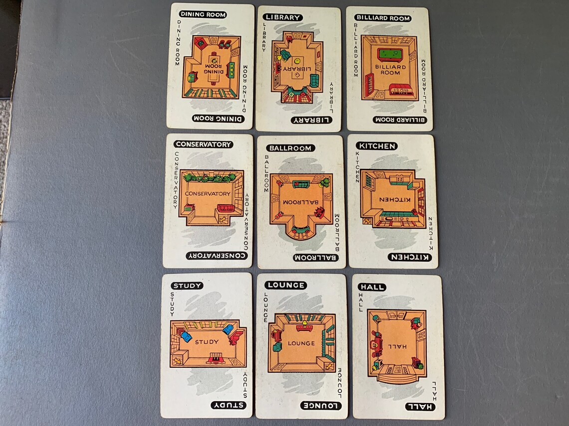 Clue Classic Board Game 1963 Retro Gaming Complete Etsy Clue Classic Board Game 1963 Retro Gaming Complete Etsy