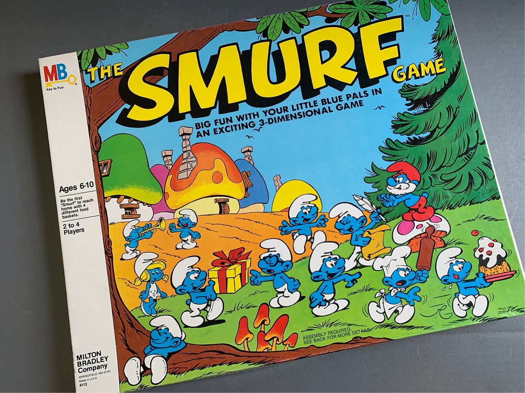 Vintage 1982 The Smurf Card Game 39 Play Cards By Milton Bradley Complete  *Read*