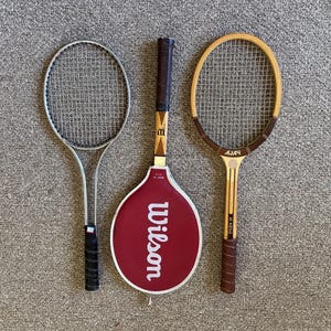 ウイルソン ウッドラケット（ヴィンテージ） Vintage Wilson Wooden Tennis Racquet Championship Yellow | eBay