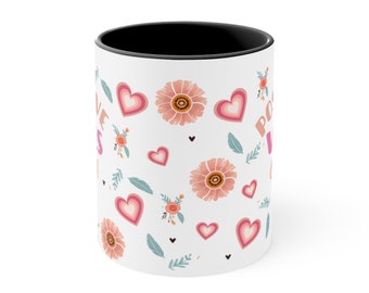 Positive Vibes Only Mug, 11oz, Boho Affirmation Cup, Self Love & Motivation, Mental Awareness Cup, Daily Affirmations, Mindfulness Gift
