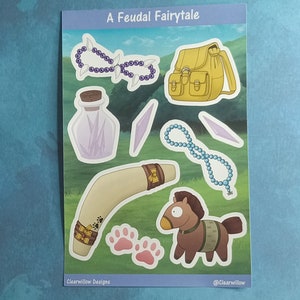 Feudal Accessories sticker sheets
