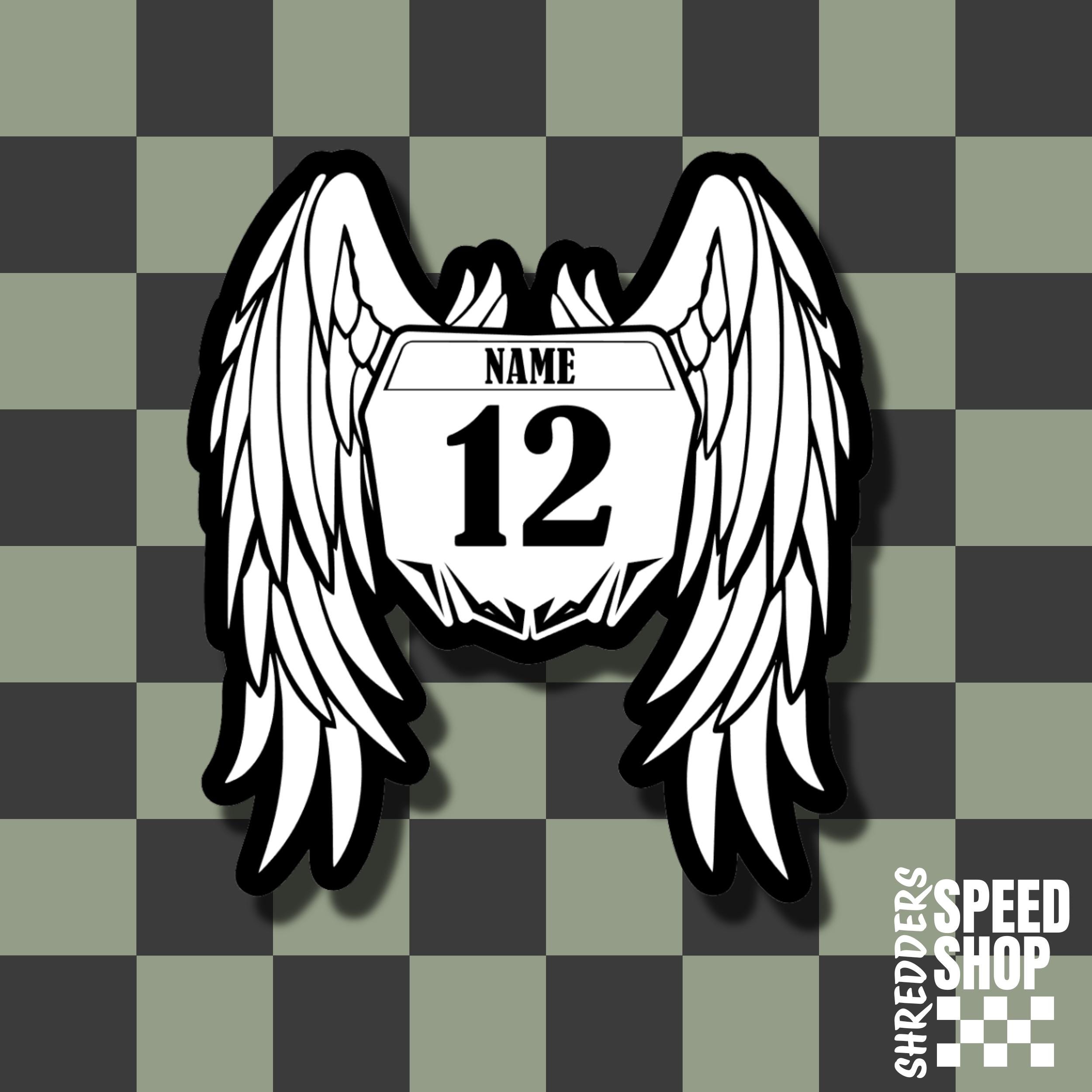 Custom In Memorial Sticker | Motocross In Memorial Die Cut Sticker | Weather Resistant Racing Sticker | Vinyl Moto Sticker