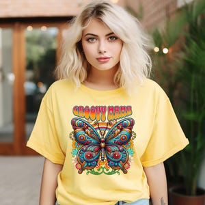 Groovy Mama Shirt, Groovy Shirt, Groovy T-shirt, Groovy Verjaardagsfeest Outfit, Groovy T-shirt, Hippie Shirt, Groovy Feest, Groovy Moeder