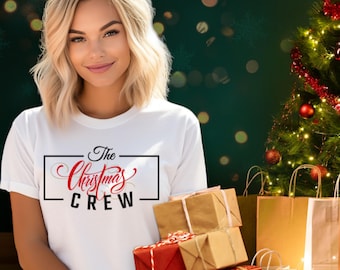 T-shirt de l’équipage de Noël | Tenues assorties en famille pour les vacances | Vêtements de Noël mignons T-shirt softstyle unisexe