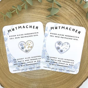 Pocket Hug Herz | Taschenumarmung | handgemacht aus Epoxidharz | mit Spruchkarte | Mutmacher | Glücksbringer | Geschenk | Mitbringsel