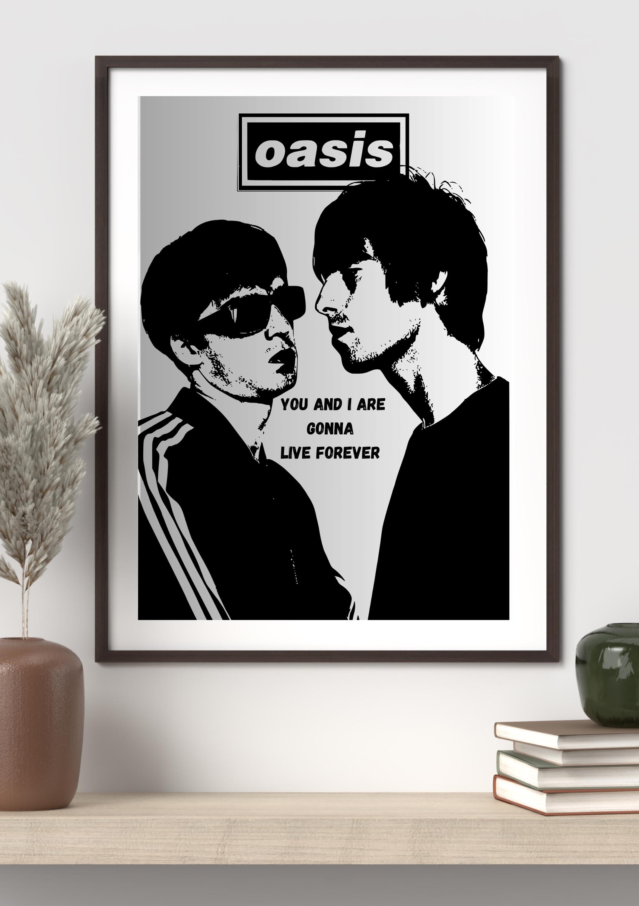 Oasis Live Forever Poster - Etsy