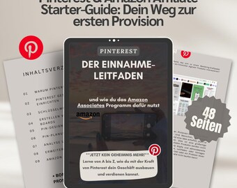 Pinterest Affiliate Marketing Guide (German) – Making Money with Amazon: A Step-by-Step Guide for Beginners