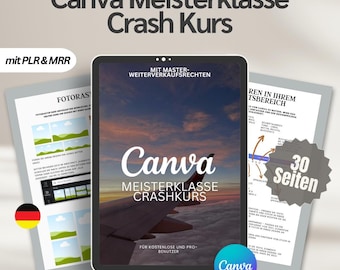 Canva Crash Course for Beginners with PLR | Design for Social Media, Instagram & More | Canva Free + Pro Version | Digital Products