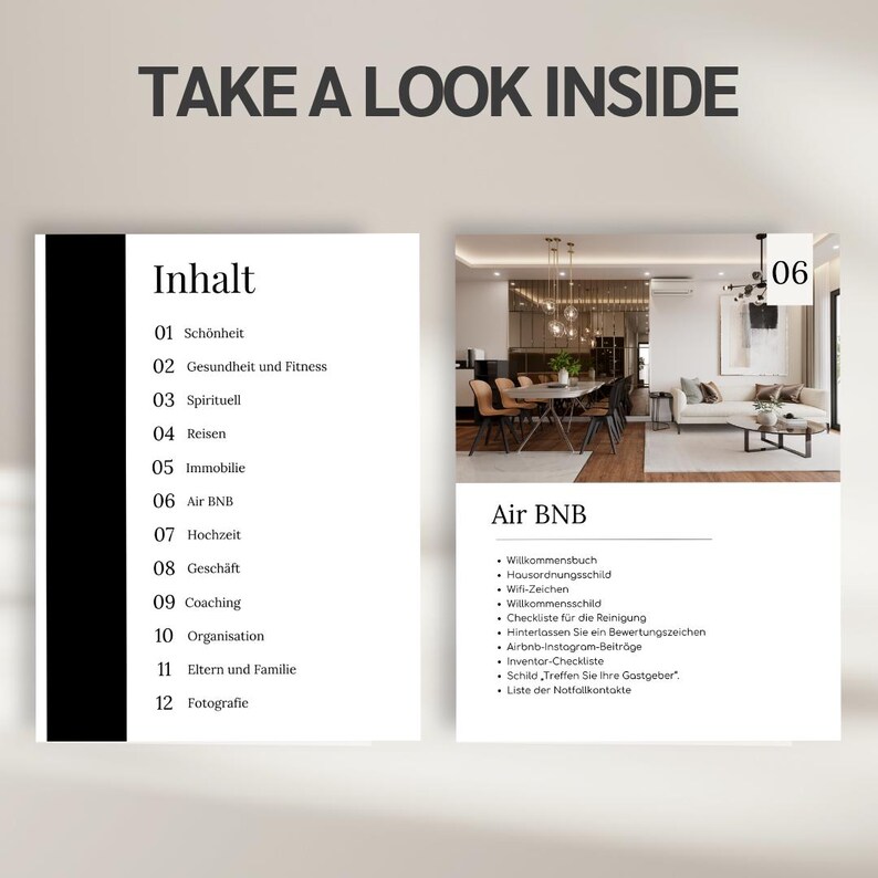 120 Digital Product Ideas with PLR MRR License (German) – E-Book Canva Template for Faceless Marketing and Passive Income image 4