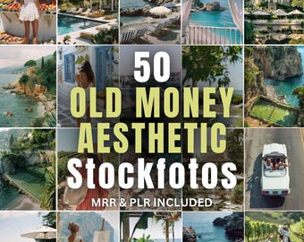 Old Money Aesthetic Collection | 50 Images | Aesthetics | Stock Photos | Boho | Royalty-Free | Travel | Instagram | Template | MRR+PLR