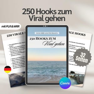 250 Viral Hooks für Instagram + Social Media – Steigere deine Reichweite, Engagement & virale Posts – PLR, MRR Produkte, Content Creator