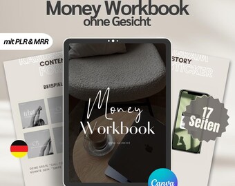 Money Workbook without a face | Faceless financial planner with PLR | Digital product for financial success & anonymous business