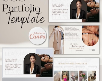 UGC Portfolio Template Canva | UGC Creator Portfolio Website Template | UGC Media Kit | UGC Portfolio for Beginners, Instant Download