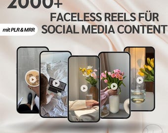 2000+ Faceless Videos for Social Media – Ideal for Instagram Reels, TikTok & YouTube Shorts, PLR and MRR Products