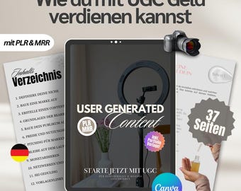 UGC Guide with Resale Rights | User Generated Content Guide for Content Creators, Influencers & Online Businesses