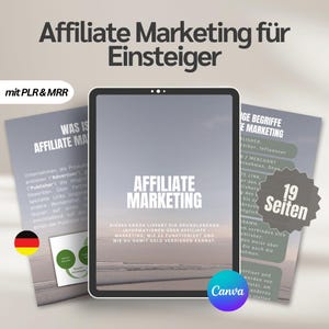 Affiliate Marketing Guide with PLR | Passive Income & Affiliate Strategies | PLR eBook for Beginners and Professionals | Digital Products