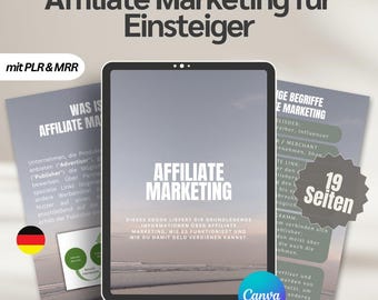 Affiliate Marketing Guide with PLR | Passive Income & Affiliate Strategies | PLR eBook for Beginners and Professionals | Digital Products