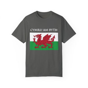 Welsh Dragon T-Shirt: Cymru Am Byth, Wales Flag Pride Pepper