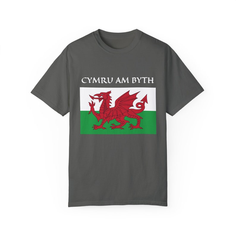 Welsh Dragon T-Shirt: Cymru Am Byth, Wales Flag Pride Pepper