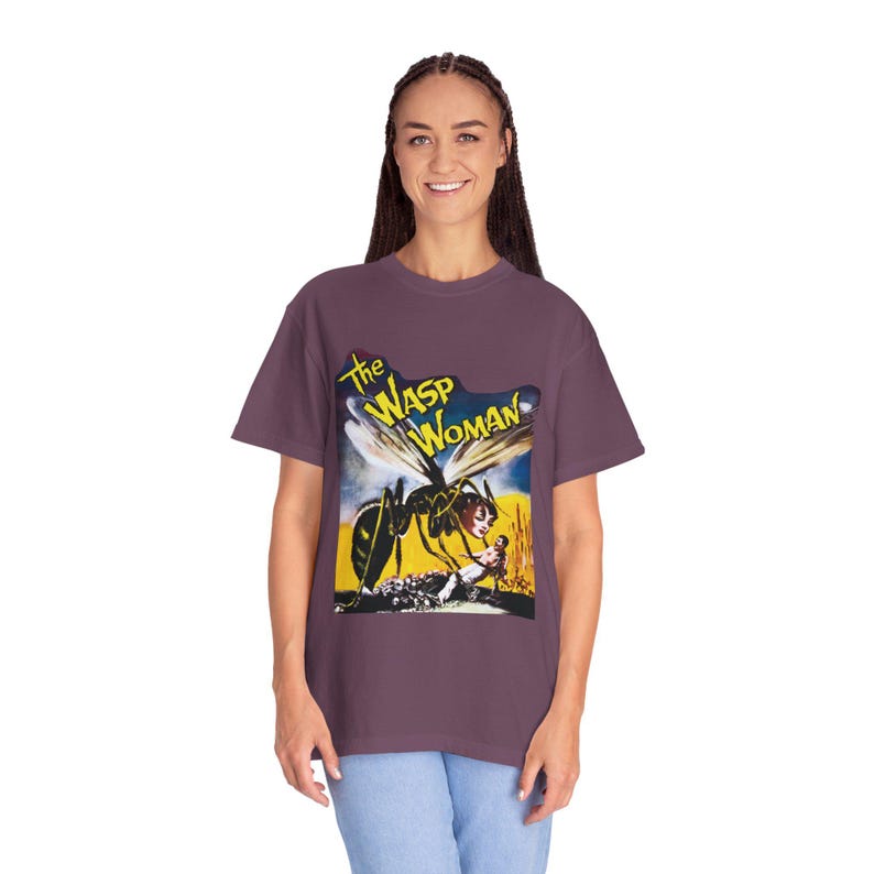 The Wasp Woman T-Shirt: Vintage Sci-Fi Horror Movie Poster image 9