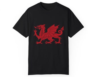 Welsh Dragon T-Shirt: Flag of Wales Pride, Comfort Colors Tee