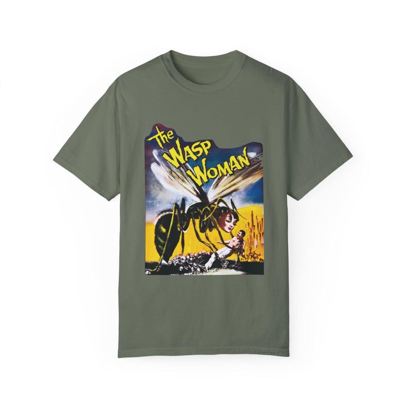 The Wasp Woman T-Shirt: Vintage Sci-Fi Horror Movie Poster Moss