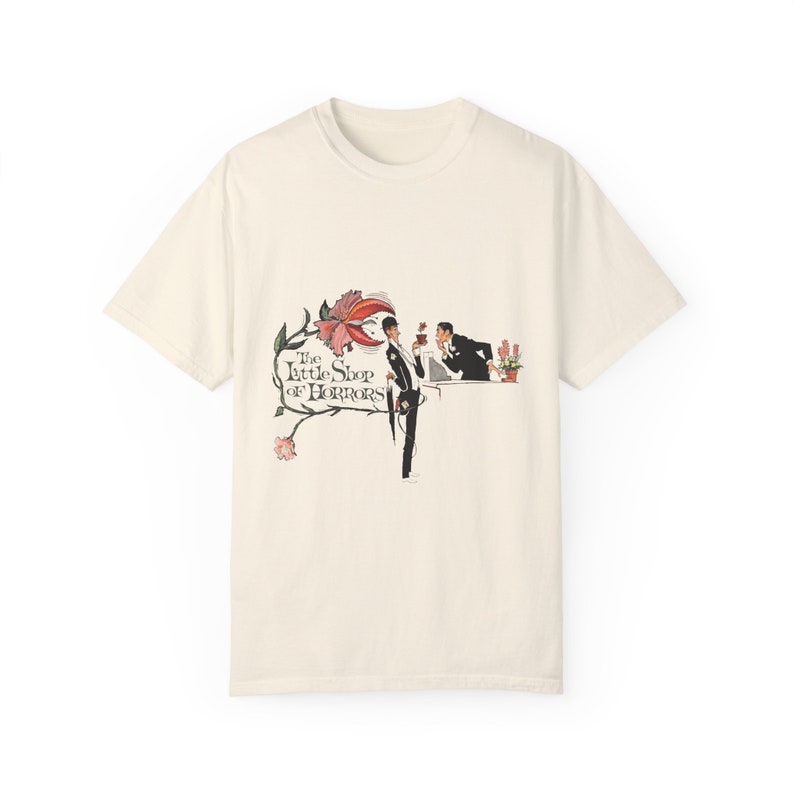 Little Shop Of Horrors T-Shirt: Vintage 1960 Movie Poster Design Ivory