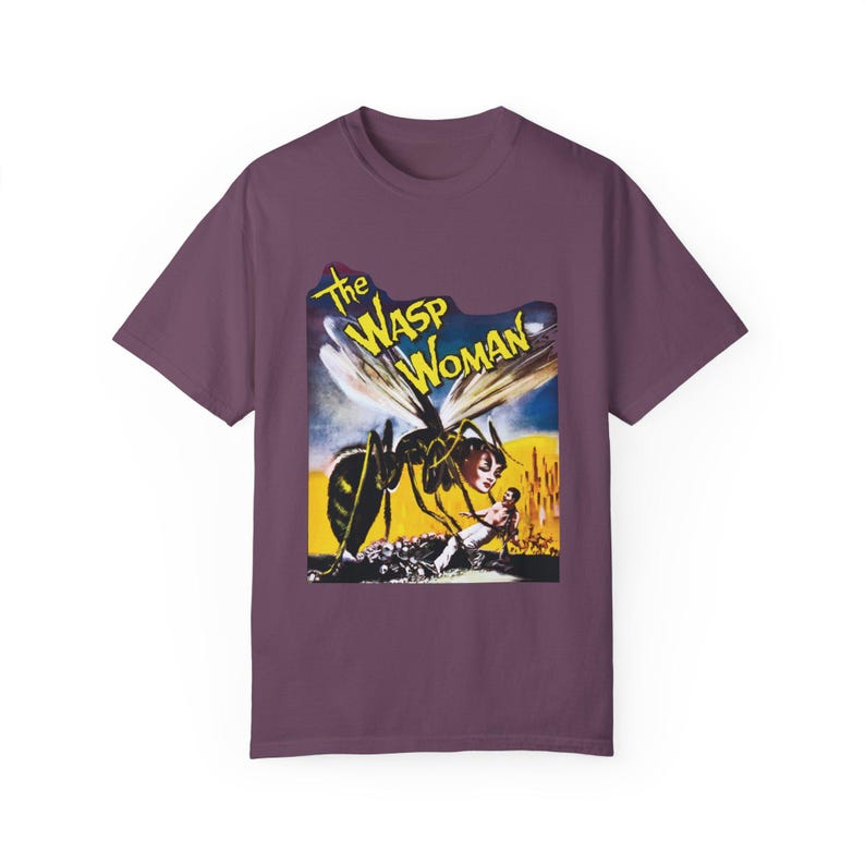 The Wasp Woman T-Shirt: Vintage Sci-Fi Horror Movie Poster Berry