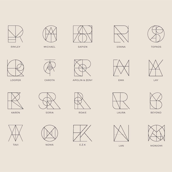 Name Logo Design Word Logo Initial Logo Personalized Business Logo Minimalist Tattoo Custom Tattoo Design SVG Tattoo Name Geometric Logo