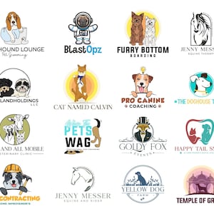 Dog Logo Design, Pet Logo, Professional Logo Design, Pet Salon Logo,Veterinary Logo, Pet Shop Logo,Custom Logo For Your Business,Animal Logo