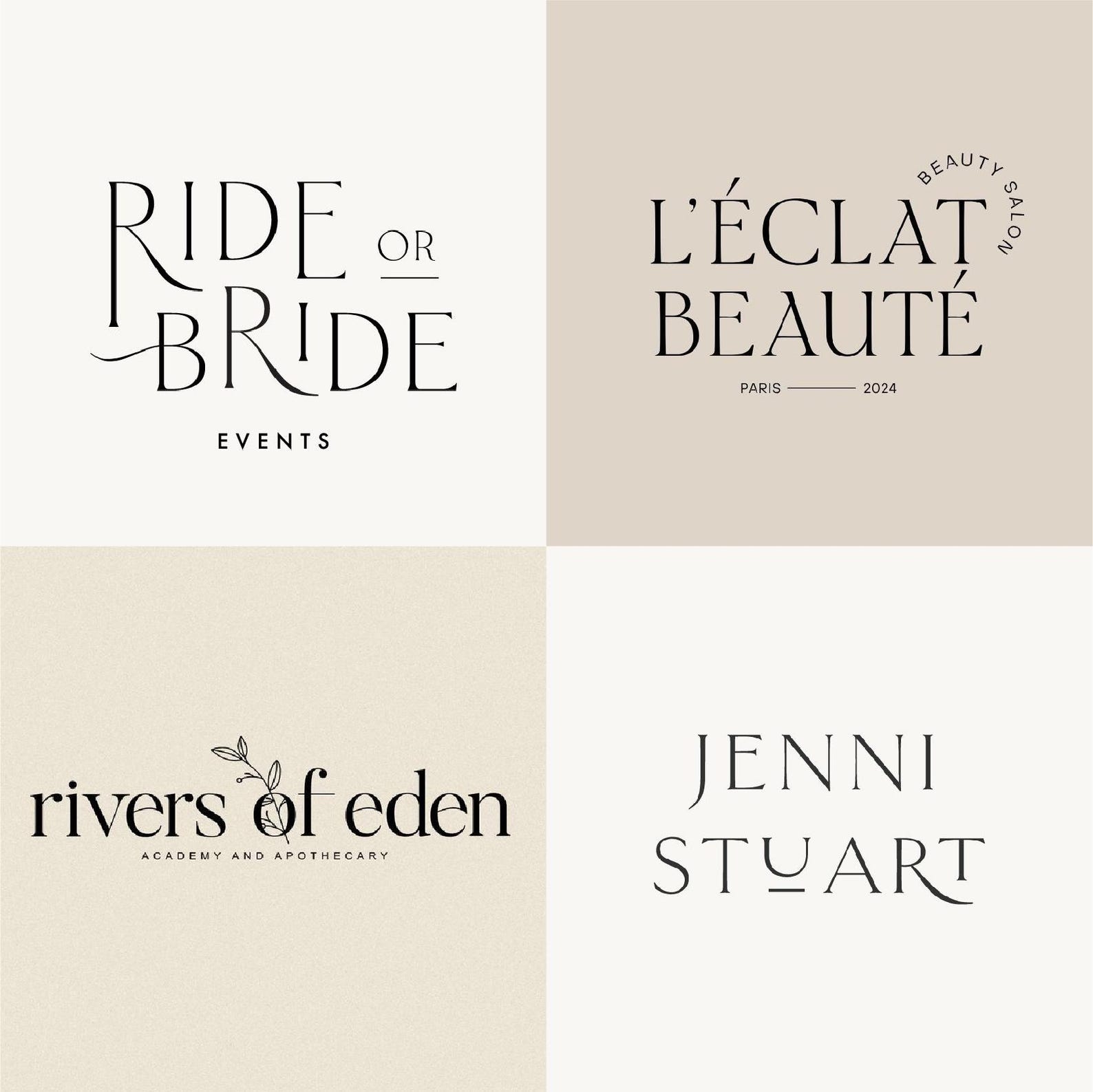 Custom Monogram Logo Design | Luxury Monogram Logo | Minimalist Wedding ...