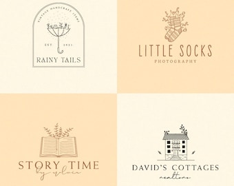 Custom Hand Drawn Logo, Custom Logo Design, Simple Logo Design, Logo Design, Small Business Logo, Unique Logo Design, Photography Logo