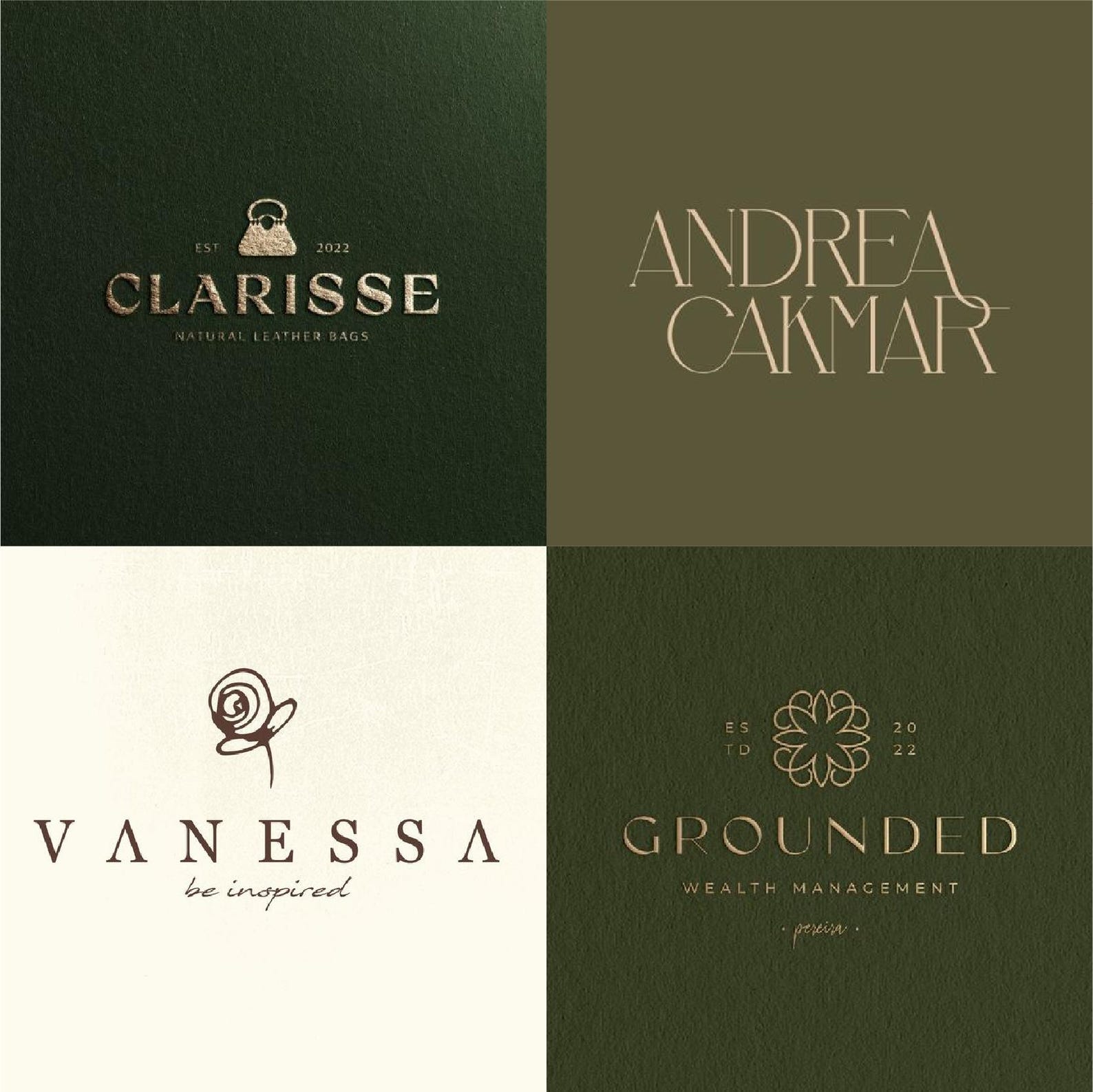 Custom Monogram Logo Design | Luxury Monogram Logo | Minimalist Wedding ...