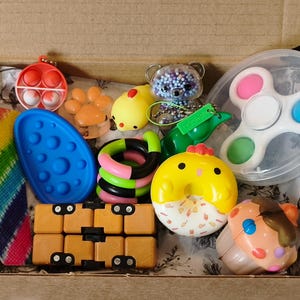 Fidget Box - Multicolour - Adult/older children fidget toys