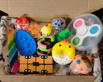 Fidget Box - Multicolour - Adult/older children fidget toys