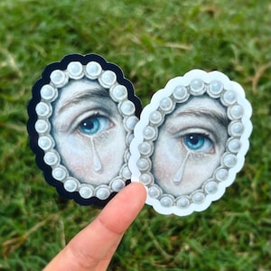 Pegatina de ojo lloroso: Pegatinas vintage, estilo barroco victoriano