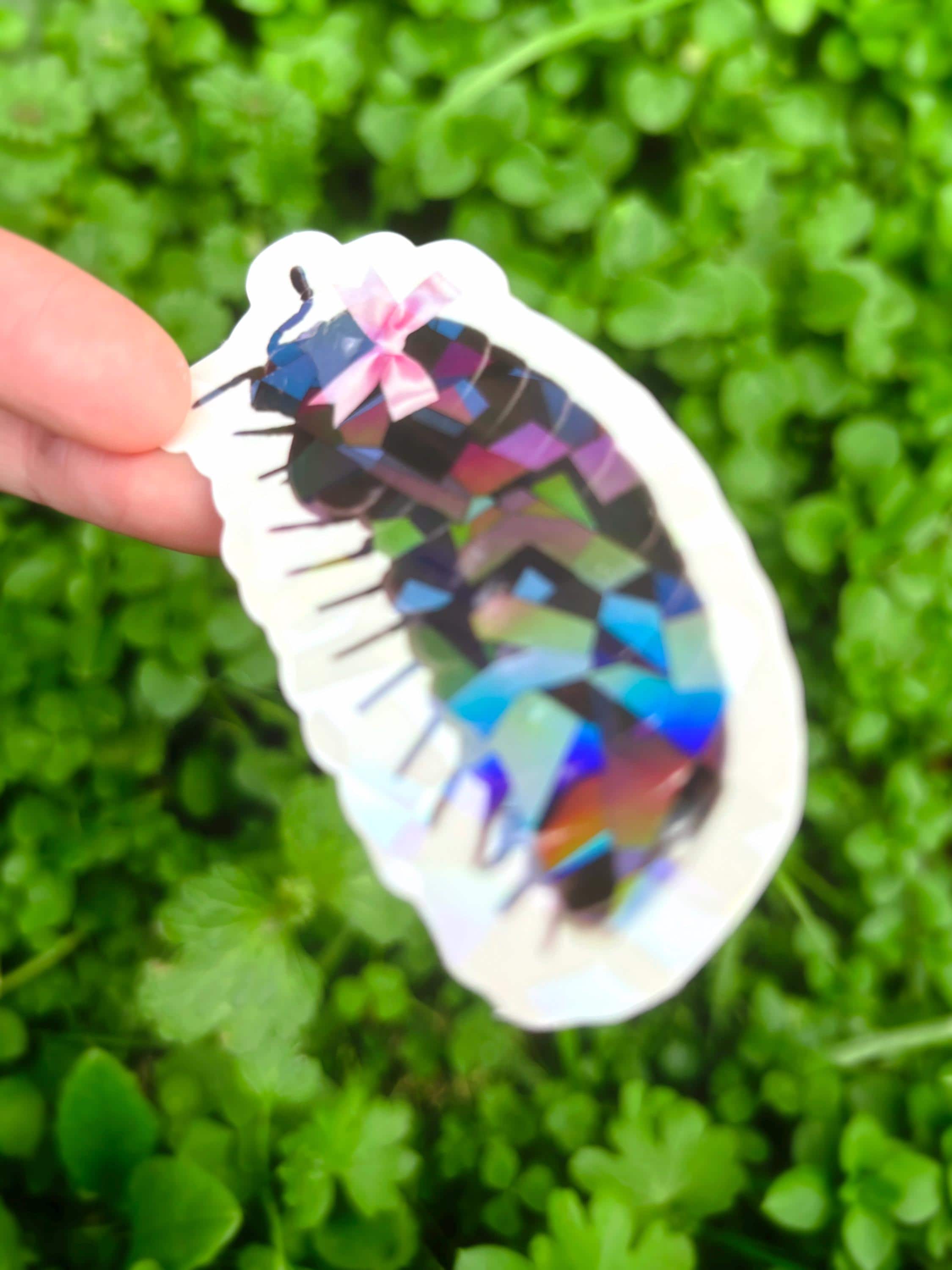 Coquette Roly Poly Sticker - Cute Isopod Sticker, Rollie Pollie Sticker ...