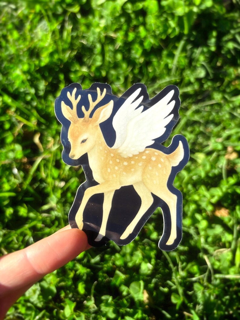 Angelic Deer Sticker Pack - Creepy Cute Deer Sticker, Weird Animal ...