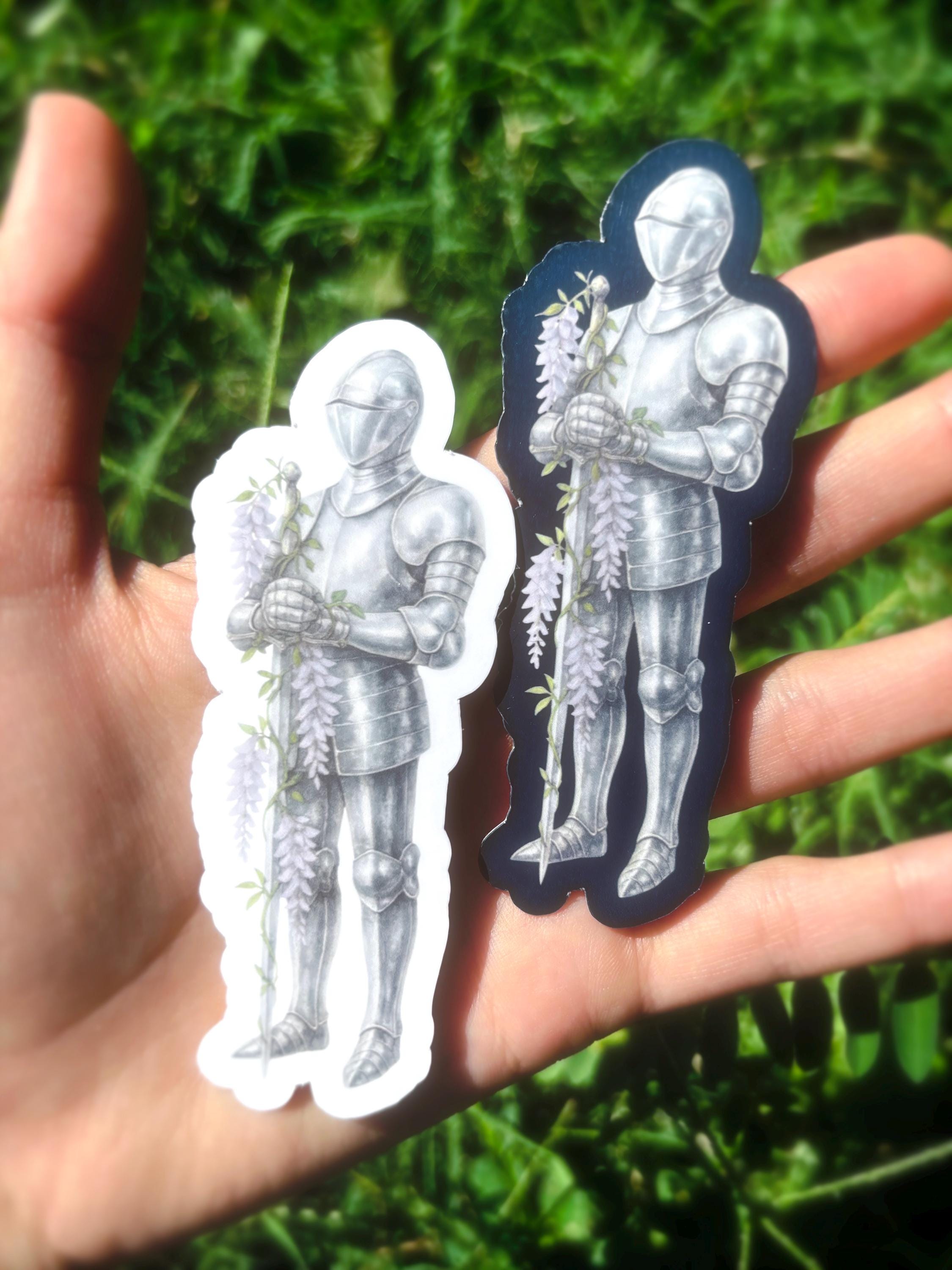 Medieval Knight Sticker Pack: Girl Knight Sticker, Renaissance Knight ...