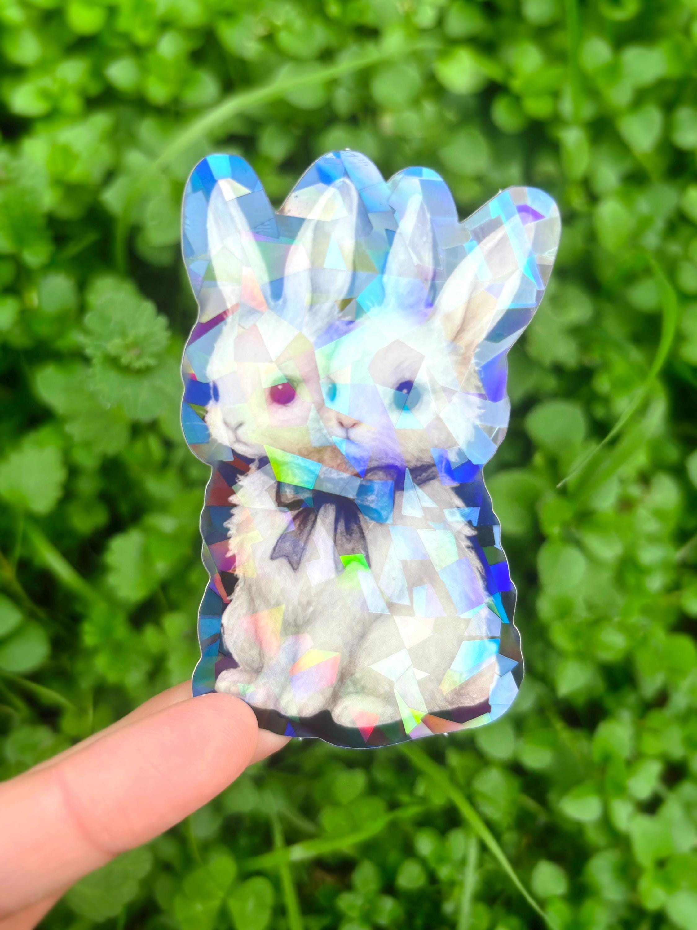 Two Headed Bunny Sticker Pack - Creepy Cute Rabbit Sticker, Weird Cute ...