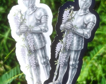 Medieval Knight Sticker Pack: Girl Knight Sticker, Renaissance Knight in Armor Sticker, Medieval Style Sticker Set, Medieval Fantasy Decal