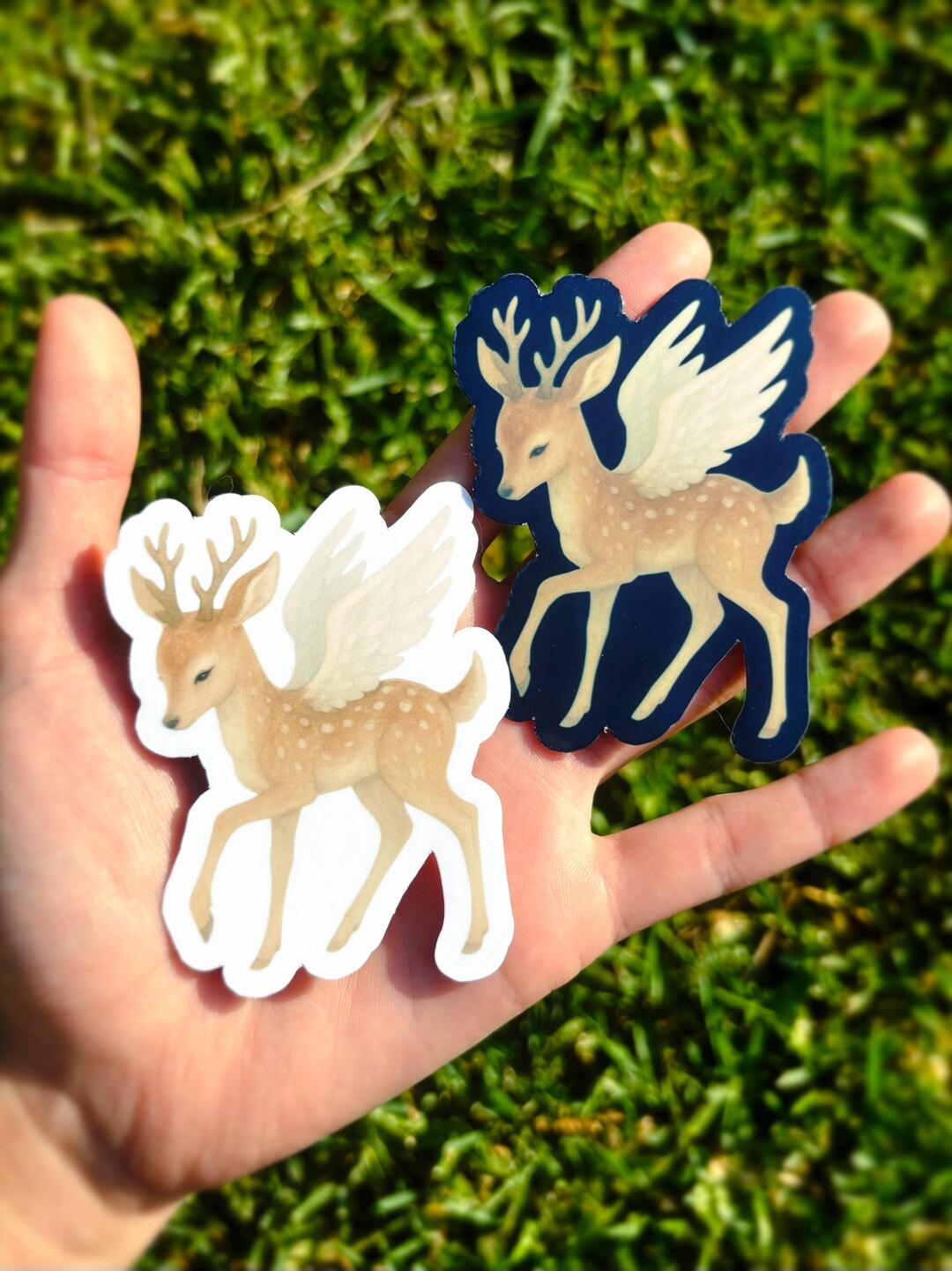Angelic Deer Sticker Pack - Creepy Cute Deer Sticker, Weird Animal ...