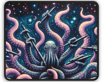 Alfombrilla de ratón para juegos de rol Cosmic Horror God, tapete de escritorio Lovecraft Cthulhu, protector de mesa Eldritch Elder God, accesorio para juegos de terror, decoración de oficina