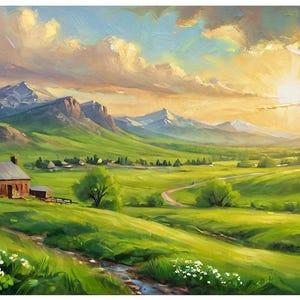 Carte pour la Saint-Patrick de 7 x 5 pouces, sans texte (STP3NT) - Carte de Saint-Patrick exclusive avec enveloppe, vierge à l'intérieur, fabriquée dans le Montana