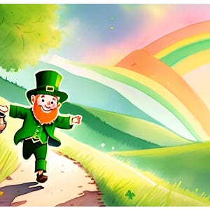 Carte pour la Saint-Patrick de 7 x 5 pouces, sans texte (STP11NT) - Carte de Saint-Patrick exclusive avec enveloppe, vierge à l'intérieur, fabriquée dans le Montana