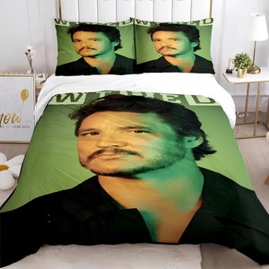 Pedro Pascal Fan Duvet Cover Set: Custom Bedding