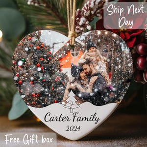Custom Family Ornament, Photo Ornament, Personalized Christmas Ornament, Acrylic Picture Ornament, Family Ornaments 2025, Christmas Gifts
